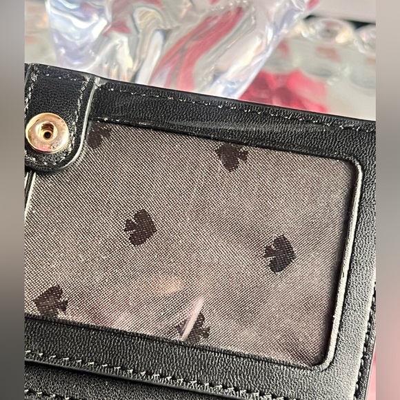 Kate Spade Staci Color block Saffiano leather slim bifold wallet - Picture 7 of 8